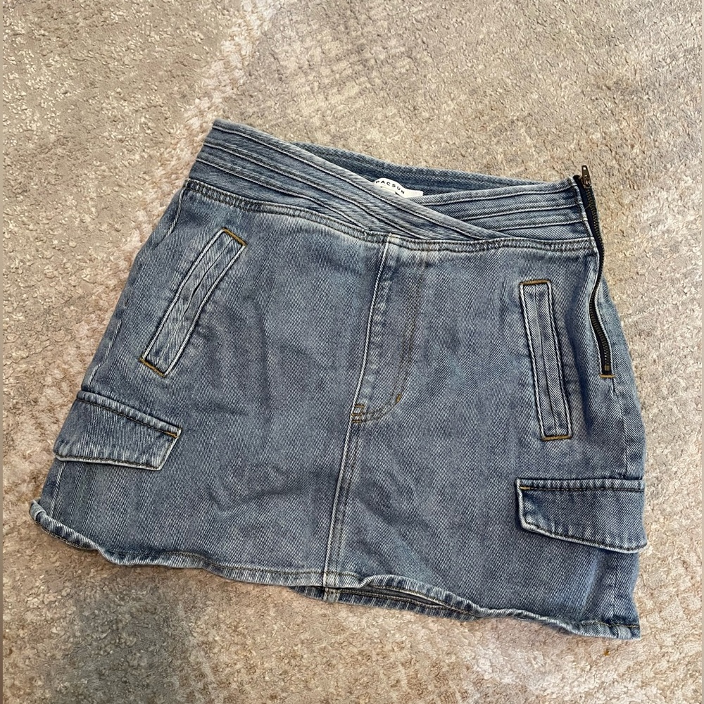 PacSun Blue Denim Mini Skirt
